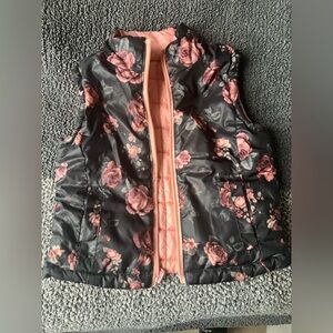 Cute Reversible Girl Toddler Urban Republic Floral Quilted Vest for Seasonal